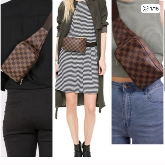 Authentic Louis Vuitton geronimos damier bum bag mini bag crossbody waist bag - Picture 1 of 8